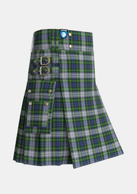 Utility_Gordon_Dress_1_Tartan_3594_kilt_side_image_with_pleated_design_and_adjustable_buckles_for_men