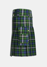 Utility_Gordon_Dress_2_Tartan_305_kilt_left_image_with_pleated_design_and_adjustable_buckles_for_men