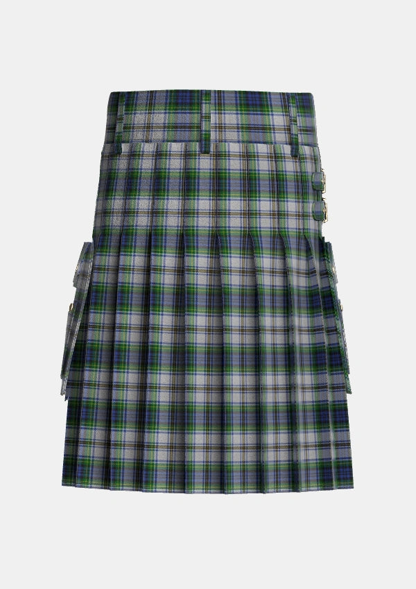 Utility_Gordon_Dress_3_Tartan_315_kilt_back_image_with_pleated_design_and_adjustable_buckles_for_men