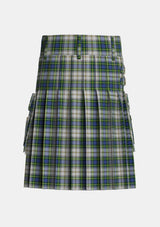 Utility_Gordon_Dress_4_Tartan_347_kilt_back_image_with_pleated_design_and_adjustable_buckles_for_men