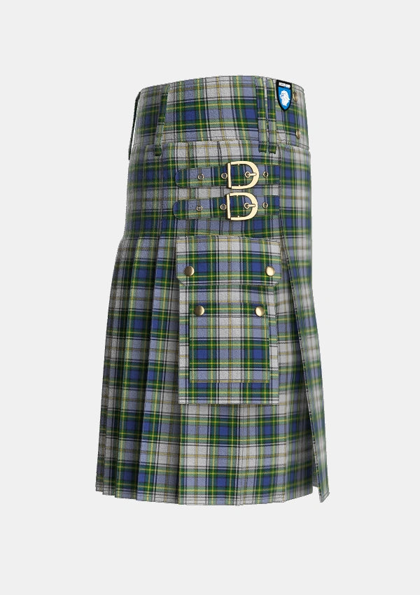 Utility_Gordon_Dress_4_Tartan_347_kilt_right_image_with_pleated_design_and_adjustable_buckles_for_men