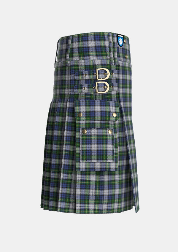 Utility_Gordon_Dress_Original_Tartan_1782_kilt_right_image_with_pleated_design_and_adjustable_buckles_for_men