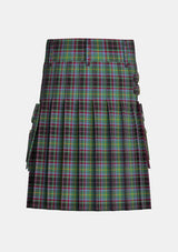 Utility_Gordonstoun_Tartan_362_kilt_back_image_with_pleated_design_and_adjustable_buckles_for_men