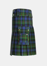 Utility_Gow_Hunting_2_Tartan_1893_kilt_left_image_with_pleated_design_and_adjustable_buckles_for_men