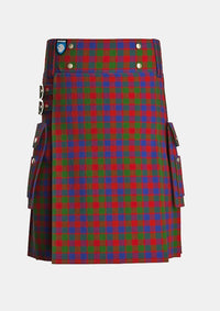 Utility_Gow_Tartan_5916_kilt_front_image_with_pleated_design_and_adjustable_buckles_for_men