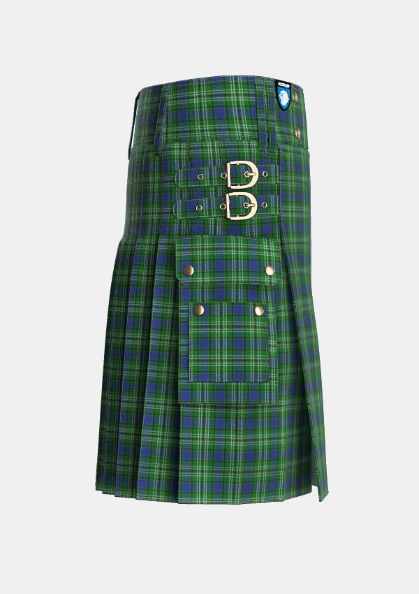 Utility_Graden_Personal_Tartan_5081_kilt_right_image_with_pleated_design_and_adjustable_buckles_for_men