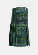 Utility_Graham_of_Montrose_2_Tartan_1044_kilt_right_image_with_pleated_design_and_adjustable_buckles_for_men