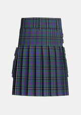 Utility_Grainger_Tartan_6603_kilt_back_image_with_pleated_design_and_adjustable_buckles_for_men