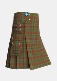Utility_Grant_1714_Tartan_960_kilt_side_image_with_pleated_design_and_adjustable_buckles_for_men