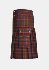 Utility_Griffiths_of_Wales_tartan_5733_kilt_left_image_with_pleated_design_and_adjustable_buckles_for_men