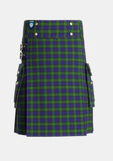 Utility_Gunn_2_Tartan_708_kilt_front_image_with_pleated_design_and_adjustable_buckles_for_men