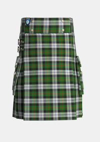 Utility_Gunn_Mrs_Jane_of_Kirkhill_House_Wick_Tartan_6037_kilt_front_image_with_pleated_design_and_adjustable_buckles_for_men