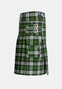 Utility_Gunn_Mrs_Jane_of_Kirkhill_House_Wick_Tartan_6037_kilt_right_image_with_pleated_design_and_adjustable_buckles_for_men