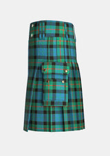 Utility_Gunn_Tartan_kilt_left_image_with_pleated_design_and_adjustable_buckles_for_men