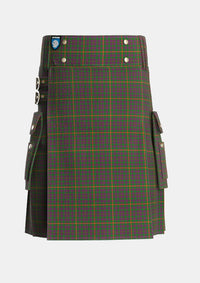 Utility_Hall_1994_Tartan_2092_kilt_front_image_with_pleated_design_and_adjustable_buckles_for_men
