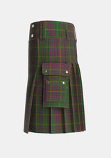 Utility_Hall_1994_Tartan_2092_kilt_left_image_with_pleated_design_and_adjustable_buckles_for_men