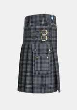 Hamilton Grey Utility Tartan Kilt