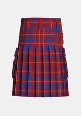 Utility_Hamilton_Tartan_kilt_back_image_with_pleated_design_and_adjustable_buckles_for_men