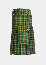 Utility_Hamilton_of_Brandon_Tartan_5141_kilt_left_image_with_pleated_design_and_adjustable_buckles_for_men