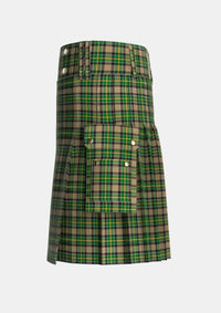 Utility_Hamilton_of_Brandon_Tartan_5141_kilt_left_image_with_pleated_design_and_adjustable_buckles_for_men
