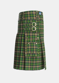 Utility_Hamilton_of_Brandon_Tartan_5141_kilt_right_image_with_pleated_design_and_adjustable_buckles_for_men
