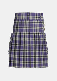 Utility_Hanna_Bible_Personal_Tartan_619_kilt_back_image_with_pleated_design_and_adjustable_buckles_for_men