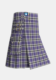 Utility_Hanna_Bible_Personal_Tartan_619_kilt_side_image_with_pleated_design_and_adjustable_buckles_for_men