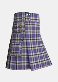 Utility_Hanna_Tartan_619_kilt_side_image_with_pleated_design_and_adjustable_buckles_for_men