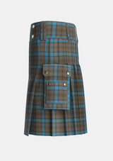 Utility_Hanna_of_Leith_yellow_line_Tartan_5144_kilt_left_image_with_pleated_design_and_adjustable_buckles_for_men