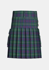 Utility_Hardie_tartan_3903_kilt_back_image_with_pleated_design_and_adjustable_buckles_for_men