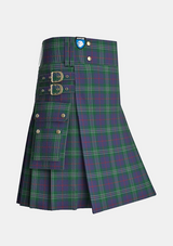 Utility_Hardie_tartan_3903_kilt_side_image_with_pleated_design_and_adjustable_buckles_for_men