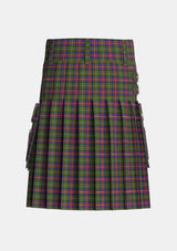 Utility_Hargis_Tartan_3844_kilt_back_image_with_pleated_design_and_adjustable_buckles_for_men