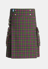 Utility_Hargis_Tartan_3844_kilt_front_image_with_pleated_design_and_adjustable_buckles_for_men