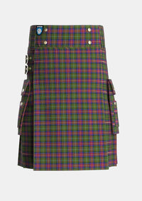Utility_Hargis_Tartan_3844_kilt_front_image_with_pleated_design_and_adjustable_buckles_for_men