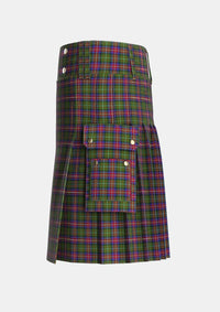 Utility_Hargis_Tartan_3844_kilt_left_image_with_pleated_design_and_adjustable_buckles_for_men