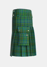 Utility_Harkness_Hunting_Tartan_5710_kilt_left_image_with_pleated_design_and_adjustable_buckles_for_men