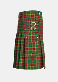 Utility_Harper_tartan_kilt_right_image_with_pleated_design_and_adjustable_buckles_for_men
