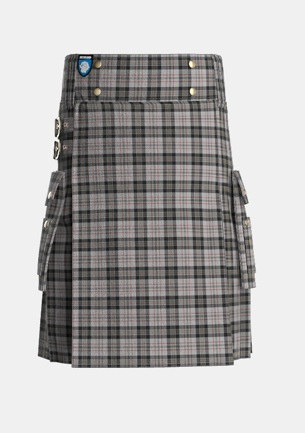Utility_Harris_Personal_Tartan_5159_kilt_front_image_with_pleated_design_and_adjustable_buckles_for_men