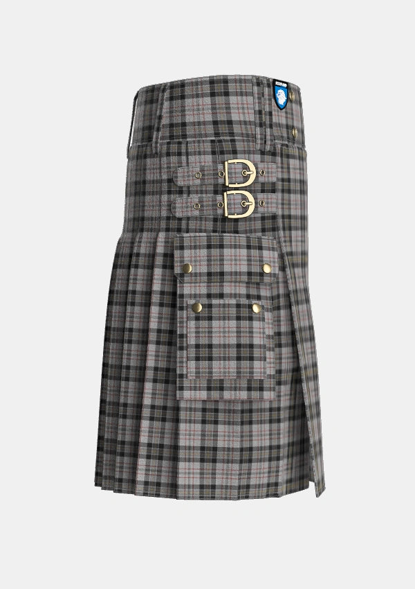 Utility_Harris_Personal_Tartan_5159_kilt_right_image_with_pleated_design_and_adjustable_buckles_for_men