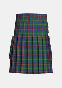 Utility_Hart_of_Scotland_Tartan_4093_kilt_back_image_with_pleated_design_and_adjustable_buckles_for_men