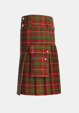Utility_Hay_2_Tartan_1555_kilt_left_image_with_pleated_design_and_adjustable_buckles_for_men