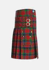 Utility_Hay_and_Leith_Tartan_1215_kilt_right_image_with_pleated_design_and_adjustable_buckles_for_men