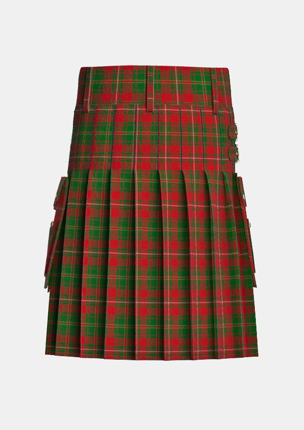 Utility_Hayes_Tartan_5168_kilt_back_image_with_pleated_design_and_adjustable_buckles_for_men