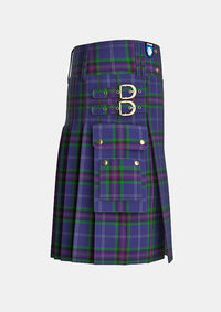 Utility_Heart_of_Scotland_Tartan_4230_kilt_right_image_with_pleated_design_and_adjustable_buckles_for_men