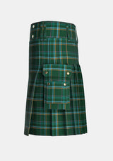 Utility_Heartfelt_Welcome_Tartan_14611_kilt_left_image_with_pleated_design_and_adjustable_buckles_for_men