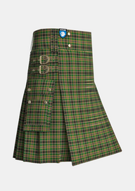 Utility_Hebrides_Tartan_5172_kilt_side_image_with_pleated_design_and_adjustable_buckles_for_men