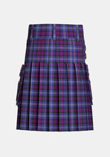 Utility_Heritage_of_Scotland_tartan_7300_kilt_back_image_with_pleated_design_and_adjustable_buckles_for_men