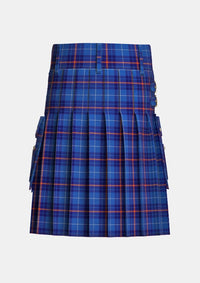 Utility_Higgins_School_of_Highland_Dance_Tartan_14354_kilt_back_image_with_pleated_design_and_adjustable_buckles_for_men