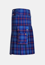 Utility_Higgins_School_of_Highland_Dance_Tartan_14354_kilt_left_image_with_pleated_design_and_adjustable_buckles_for_men