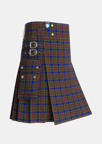 Utility_Highfield_Tartan_5186_kilt_side_image_with_pleated_design_and_adjustable_buckles_for_men